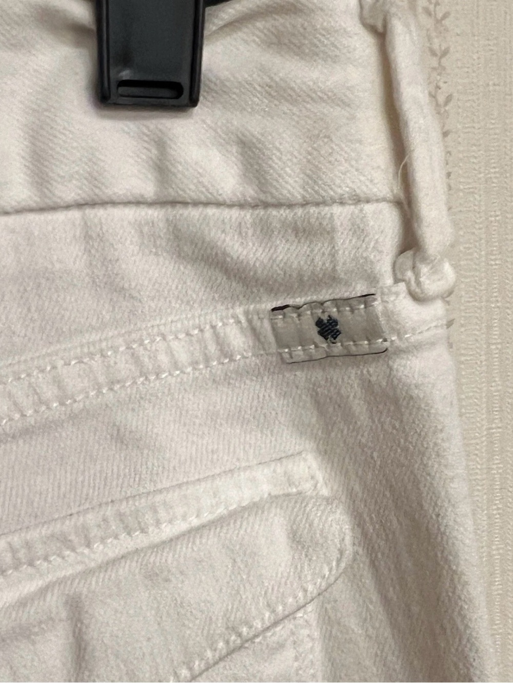 White Cropped Straight-Leg Jeans - Picture 7 of 16